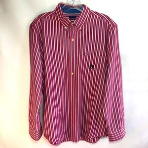 Men’s Chaps striped button down shirt M